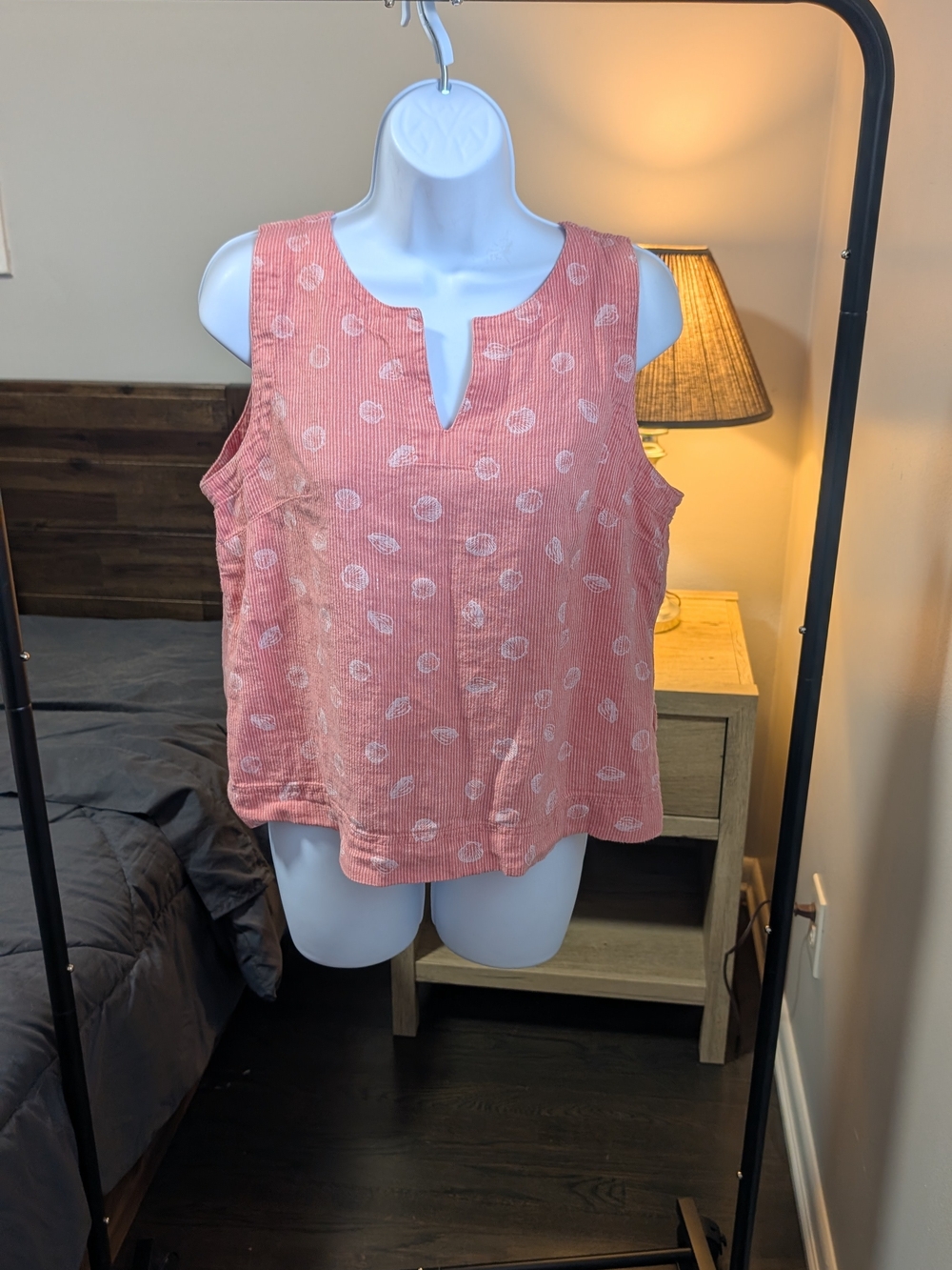 Linen Blend Sleeveless Top